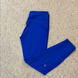 Lululemon 7/8ths legging with zipper detail